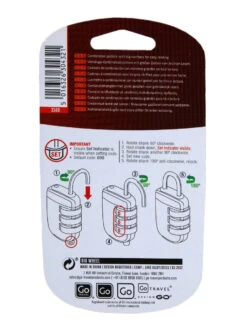 Cadenas à Code Go Travel Sécurité - Grand Chiffre -Bags Soldes cadenas go travel 489219z