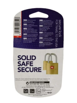Set De 2 Cadenas à Clé TSA Go Travel Sécurité -Bags Soldes cadenas go travel 489225z
