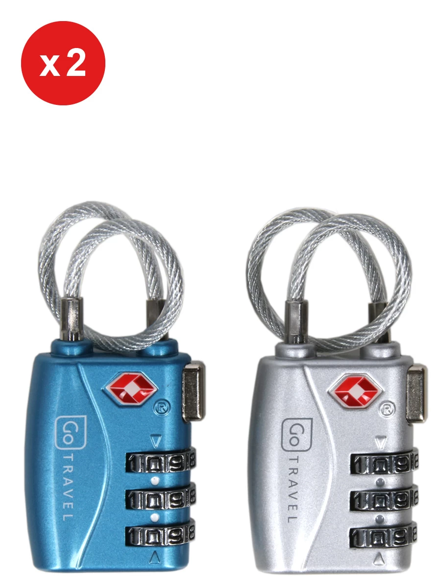 Set De 2 Cadenas à Code TSA Go Travel Sécurité 3 Set De 2 Cadenas à Code TSA Go Travel Sécurité