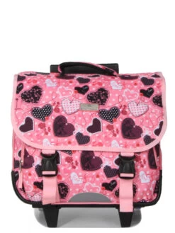 Cartable à Roulettes Snowball Romantique Coeur 38 Cm -Bags Soldes cartables scolaires snowball 784913z
