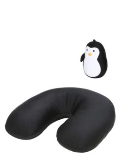 Coussin De Voyage Kikkerland Zip & Flip Pingouin