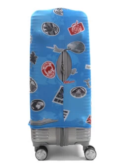 Housse De Valise Airtex Fantaisie Stickers - M -Bags Soldes housse valise airtex 490953z