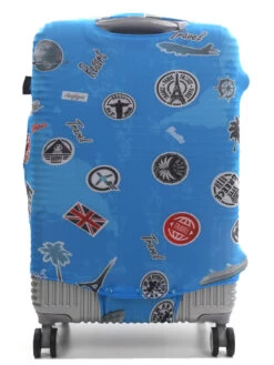 Housse De Valise Airtex Fantaisie Stickers - M -Bags Soldes housse valise airtex 490954z