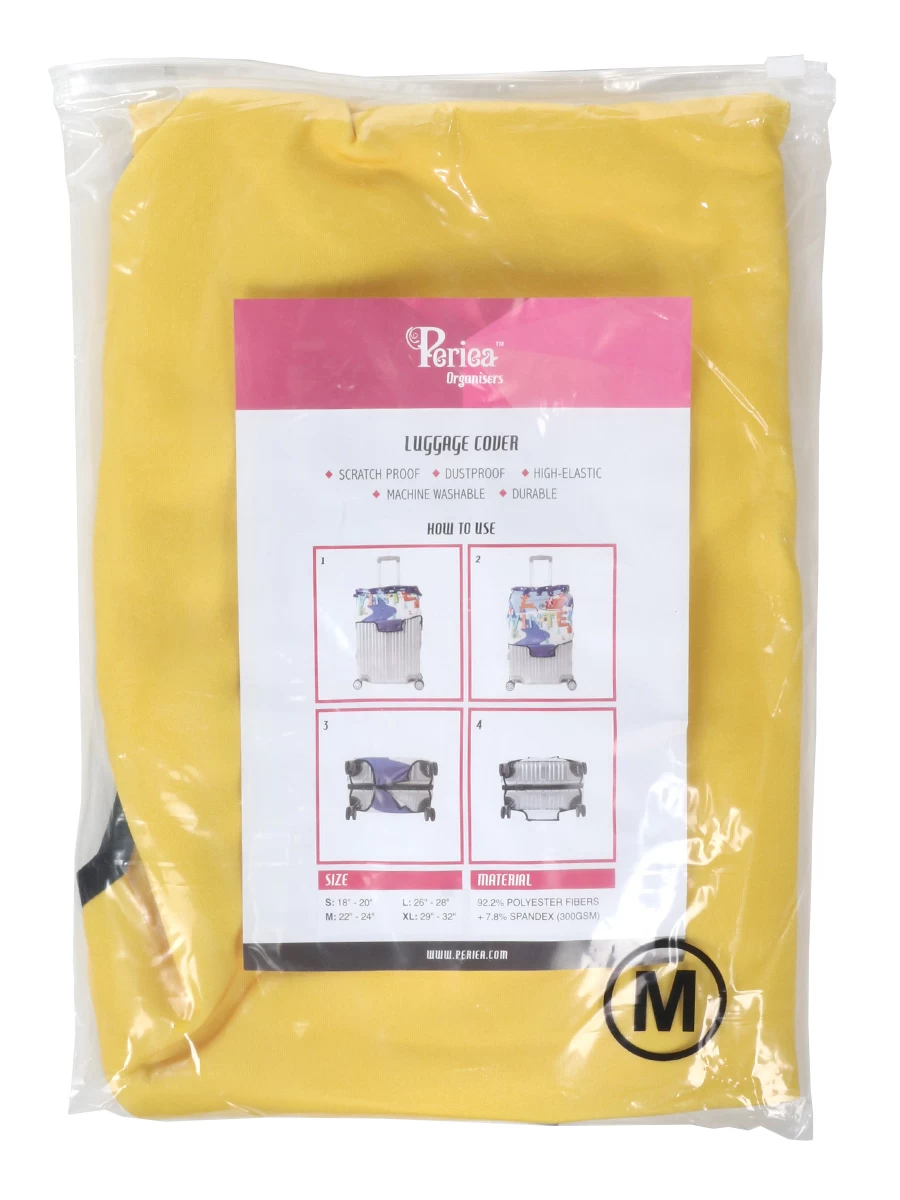 Housse De Valise Periea Yellow Teddy M 12 Housse De Valise Periea Yellow Teddy M – Image 10