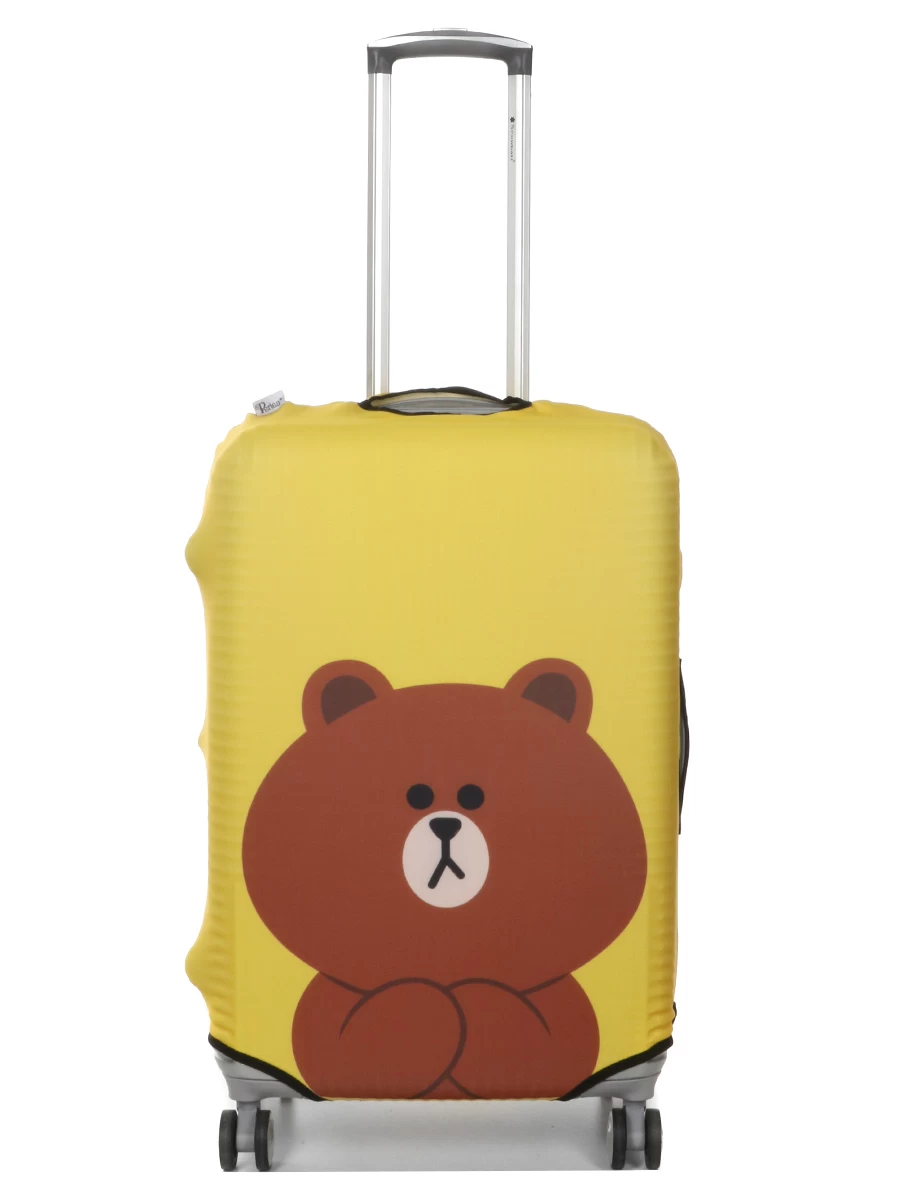 Housse De Valise Periea Yellow Teddy M 4 Housse De Valise Periea Yellow Teddy M – Image 2