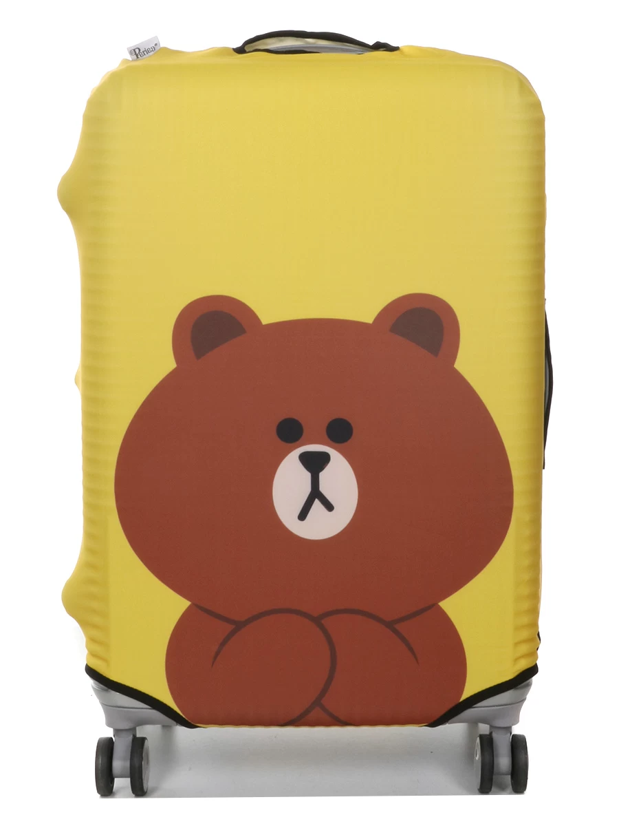 Housse De Valise Periea Yellow Teddy M 5 Housse De Valise Periea Yellow Teddy M – Image 3