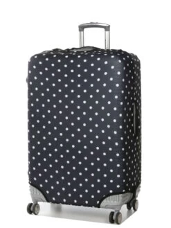 Housse De Valise Periea Black With White Dots L