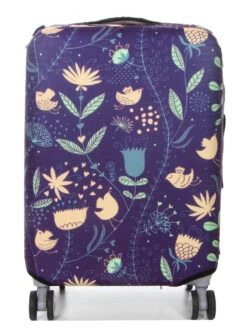 Housse De Valise Periea Purple With Yellow Birds S -Bags Soldes housse valise periea 851471z