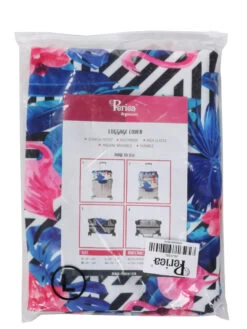 Housse De Valise Periea Black & White Stripes With Flamingos L -Bags Soldes housse valise periea 851657z