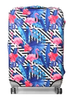 Housse De Valise Periea Black & White Stripes With Flamingos L -Bags Soldes housse valise periea 851665z