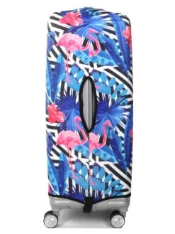 Housse De Valise Periea Black & White Stripes With Flamingos L -Bags Soldes housse valise periea 851666z