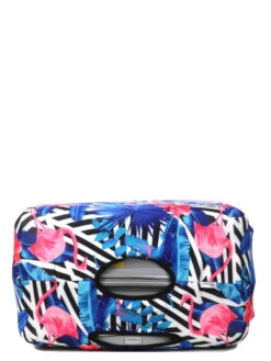 Housse De Valise Periea Black & White Stripes With Flamingos L -Bags Soldes housse valise periea 851667z