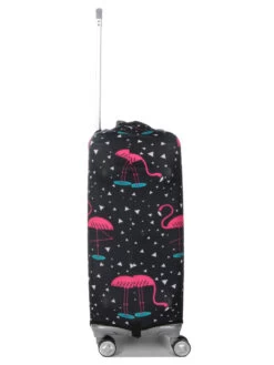 Housse De Valise Periea Black With Pink Flamingos M -Bags Soldes housse valise periea 851866z
