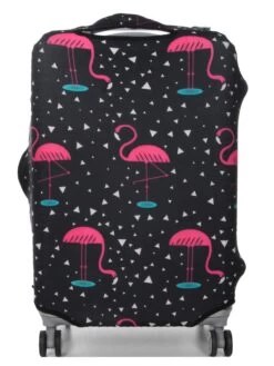 Housse De Valise Periea Black With Pink Flamingos M -Bags Soldes housse valise periea 851869z