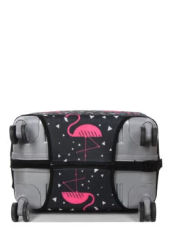 Housse De Valise Periea Black With Pink Flamingos M -Bags Soldes housse valise periea 851872z