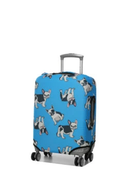 Housse De Valise Periea Blue With Dogs S