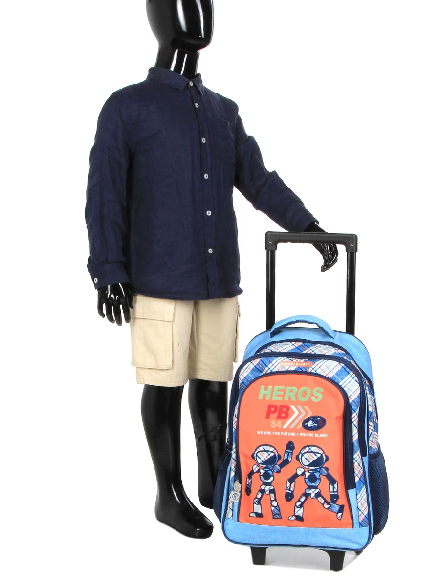 Sac à Dos à Roulettes Poivre Blanc Boy Robot 19 Sac à Dos à Roulettes Poivre Blanc Boy Robot – Image 17