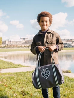 Sac Caramel & Cie. En Vadrouille Le Loup 40 Cm -Bags Soldes sac voyage caramel cie 681411z