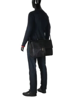 Serviette Gérard Hénon Outland 40 Cm - 3 Soufflets -Bags Soldes serviette gerard henon 713984z