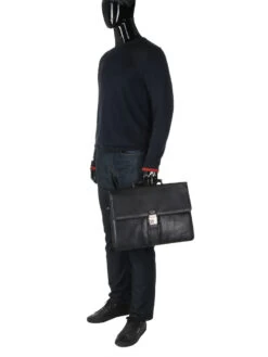 Serviette Gérard Hénon Outland 40 Cm - 3 Soufflets -Bags Soldes serviette gerard henon 713985z