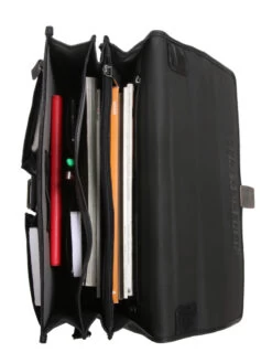 Serviette Gérard Hénon Outland 40 Cm - 3 Soufflets -Bags Soldes serviette gerard henon 713998z