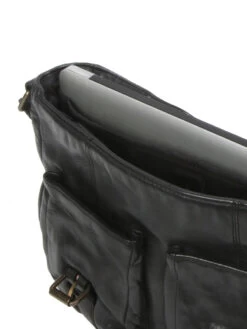 Cartable Ordinateur LM Maroquinerie Wash Le Boston M 13 Pouces -Bags Soldes serviette lm maroquinerie 749158z